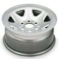 thumbnail image 3 of For 2014-2020 Chevrolet Silverado 1500 17 Inch Painted Silver Rim - OE Direct Replacement - Road Ready Car Wheel, 3 of 9