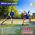 thumbnail image 6 of NFTIGB USAPA Approved Pickleball Paddles, Graphite Fiber Polypropylene Honeycomb Core , Pickle Ball Set with 2 Pickle Ball Rackets, 4 Balls and Backpack, 6 of 8