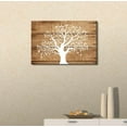 thumbnail image 2 of wall26 Canvas Print Wall Art Large White Tree &amp; Leaf Silhouette on Wood Panels Nature Floral Illustrations Modern Art Rustic Scenic Relax/Calm Multicolor for Living Room, Bedroom, Office - 12&quo, 2 of 4
