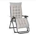 thumbnail image 1 of Outsunny Chaise Zéro Gravité Inclinable avec Dossier Réglable, Gris Pâle, 1 of 10
