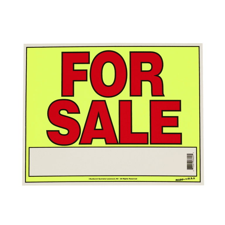 Sunburst Systems 3620 Sign - Durable All-Weather Material