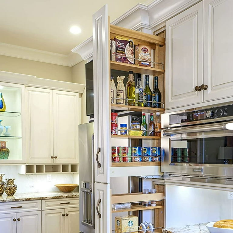 Rev A Shelf 448 TP58 14 1 6 Shelf Cabinet Pantry Organizer Natural Maple