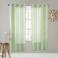 thumbnail image 2 of 2PC SOLID SHEER VOILE PANEL INDOOR WEDDING GROMMETS WINDOW CURTAIN, 2 of 3