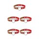 thumbnail image 2 of Collar colorido estilo japonés Punk sweethay Gargantilla de cuero Rojo + café claro, 2 of 6