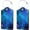 Blue Star River, variant on 2 count Luggage Tags for Suitcase, Cute PU Leather Travel Bag Tag with Cover ID Label Address Card and Durable Metal Ring Suitable for Men Women Backpack, Turtles