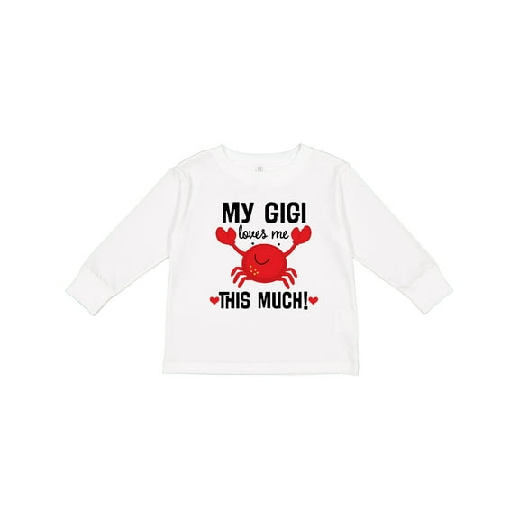 Inktastic My Gigi Loves Me Grandkids Boys or Girls Long Sleeve Toddler T-Shirt