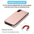 thumbnail image 3 of Samsung Galaxy A11 Wallet Case, Takfox Shockproof PU Leather Case with Card Pockets 3 Cards Slots Cash ID Card Flip Phone Cases Cover Kickstand Magnetic Hard Cases For Galaxy A11 US Version, Rose Gold, 3 of 7