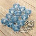 thumbnail image 6 of 12Pcs 25mm Crystal Glass Dresser Drawer Knobs Diamond Plated Shape Door Handle Pull Knobs Cabinet Furniture Handles Knobs, 6 of 6