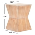 thumbnail image 4 of SAFAVIEH Lotem Curved Square Top Accent Table Honey Natural, 4 of 5