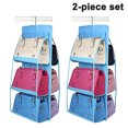 thumbnail image 1 of 2-piece set Hanging Handbag Organizer Dust-Proof Storage Holder Bag, 1 of 5
