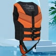 thumbnail image 5 of Tfken Life Vest And Jacket Size 5-8 Years 44.5/66 Lbs Orange Solid Color For Kids Unisex Flotation Adjustable Safety Strap Buoyancy Swimwear For Swimming Training Aid, 5 of 6