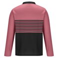 thumbnail image 4 of Long Sleeve Golf Shirts for Men Button Collared T-Shirts Mens Casual Color-Block Pullover Comfort Business Work Shirt Tops, 4 of 5