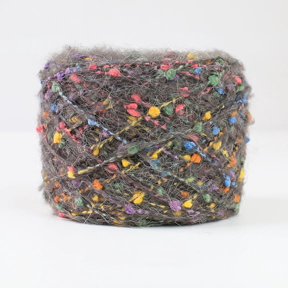 XmhyTop-A 50g Soft Rainbow Bean Yarn Textured Blended Yarn for DIY Scarves Bags, Colorful Knitting Crochet Yarn,R09
