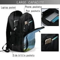 thumbnail image 4 of Disketp Majestic Deer Mountain Lake Mochila de Viaje Estampada para Laptop con Puerto de Carga USB, Mochila Impermeable para Computadora – Regalo para Hombres y Mujeres, 4 of 7