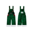 thumbnail image 4 of RUINIXCW Toddler Baby Boy Girl Christmas Overalls Love Heart Embroidered Plush Sleeveless Jumpsuit, 4 of 9