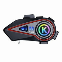 Bluetooth 5.3 Motorcycle Helmet Headset with Noise Cancellation, HD Sound, IPX6 Waterproof, 35-Hour Battery Life for Long Range Communication