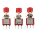 thumbnail image 2 of LOVIVER 3 Pièces 6mm Bouton de Réinitialisation du Commutateur DS-612 Bouton de Réinitialisation du Capuchon Rouge C-NO-NC, 2 of 8