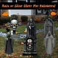 thumbnail image 3 of Halloween Tombstone, Graveyard Decorations for Halloween Gravestones Yard Signs with Stakes Witch 3PCS 23.6'' Large Ghosts 3PCS 15.7'' Gravestones Outdoor Decoration for Home Party Garden, 3 of 7