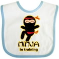 thumbnail image 3 of Inktastic Ninja in Training Boys or Girls Baby Bib, 3 of 4