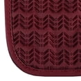 thumbnail image 3 of Lavish Home 69-12-BU Quilted & Heat Resistant Pot Holder Set with Silicone Grip, Burgundy - Set of 2, 3 of 3