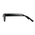 thumbnail image 4 of Womens Narrow Retro Mod Cat Eye Plastic Sunglasses All Black, 4 of 4