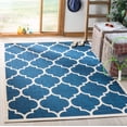 thumbnail image 2 of Safavieh Courtyard Alyssa Geometric Indoor/Outdoor Area Rug, Navy/Beige, 5'3" x 5'3" Square, 2 of 14