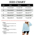 thumbnail image 3 of Weikingp Women Sweatshirt Ladies Sweatshirts Fashion Sweatshirt Cute Clothes for Women Cozy Clothes Blue 2XL, 3 of 9