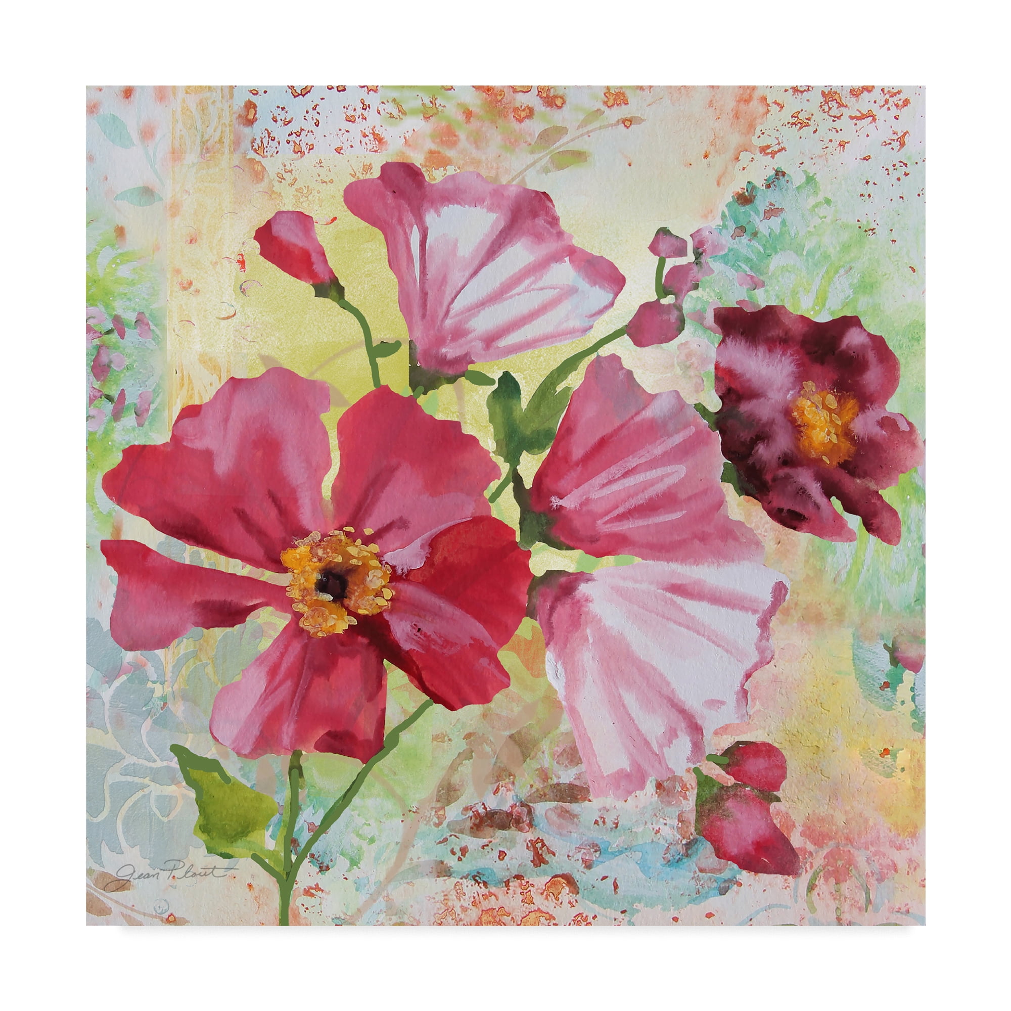 Trademark Fine Art 'Garden Beauty 1' Canvas Art by Jean Plout Walmart