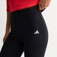 thumbnail image 4 of Women's adidas Essentials Small Logo Flared Sportswear Leggings Color: Black White Size: LARGE, 4 of 4