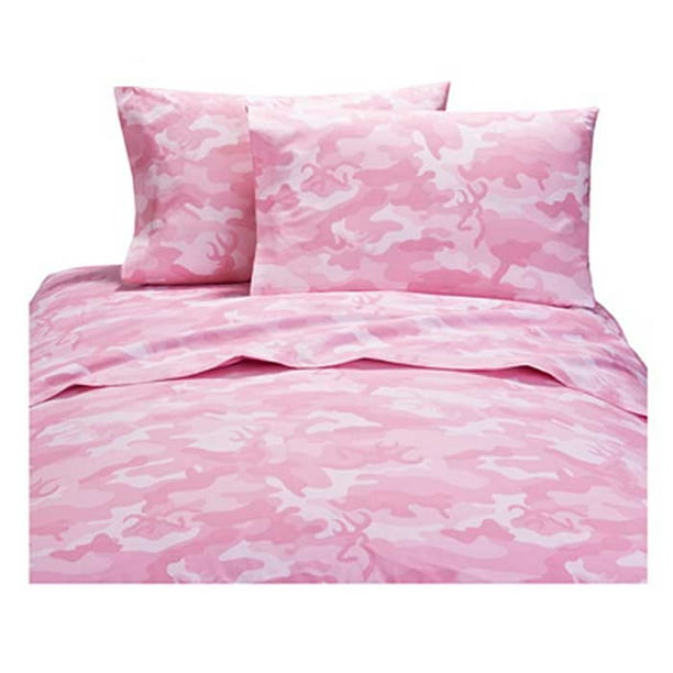 Buckmark Camo Pink Sheet Set Queen Size