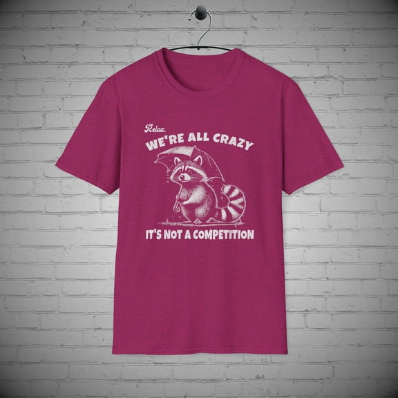 Raccoon T-shirt, Funny Crazy tee, Sarcastic wild animal shirt, Funny Gift