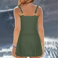 thumbnail image 6 of IDALL Tankini Swimsuits Bathing Suit Swimdresses For 2025 Vintage Two Pie Ce Tankini Swimsuits Push Up Swimwear Bathing Suits Swim Suits for Women Camisole Tops Army Green L(Clearance Sales), 6 of 8