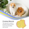 thumbnail image 4 of Methold Chaleco para cachorros, cuello redondo, camisetas para perros, dulce regalo, suministros para mascotas, ropa para perros, sin hebillas, sudadera Ropa para mascotas Amarillo S Methold PT003822-16B, 4 of 6
