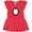 Red with Polka Dots, variant on Inktastic Cool As a Penguin Gift Toddler Girl Dress