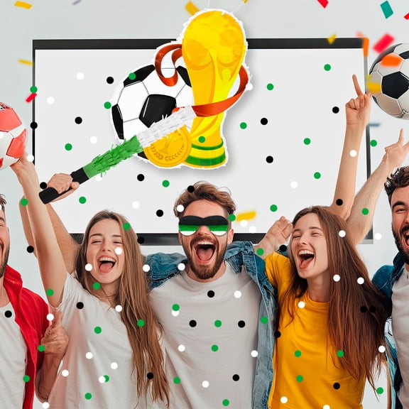 Fortnite Piñata,4Pcs Fortnite Themed Party Pinata Bundle - Fortnite Round Piñata Large,Fortnite Party Decorations Blindfold & Piñata Stick etc Fortnite Birthday Party Supplies for Kids