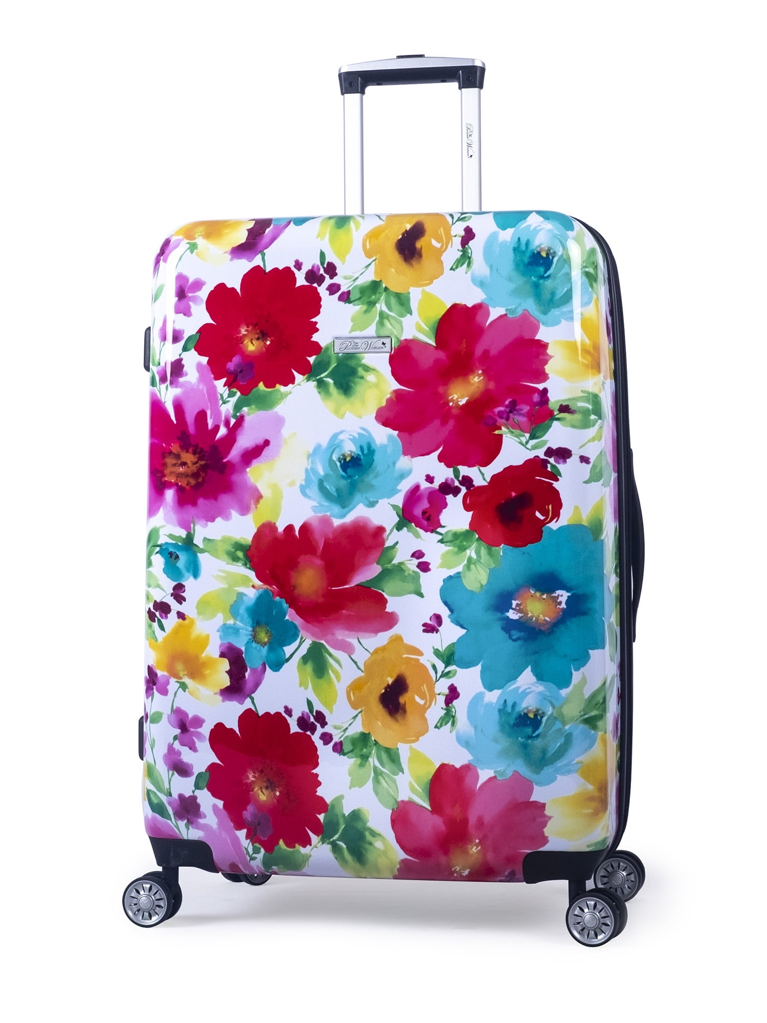 U LIFE Red Roses Floral Flowers Luggage Suitcase Cover Protector for Men Women 
