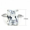 thumbnail image 2 of High polished (no plating) Stainless Steel Ring with AAA Grade CZ in Clear for Women Style DA131, 2 of 5
