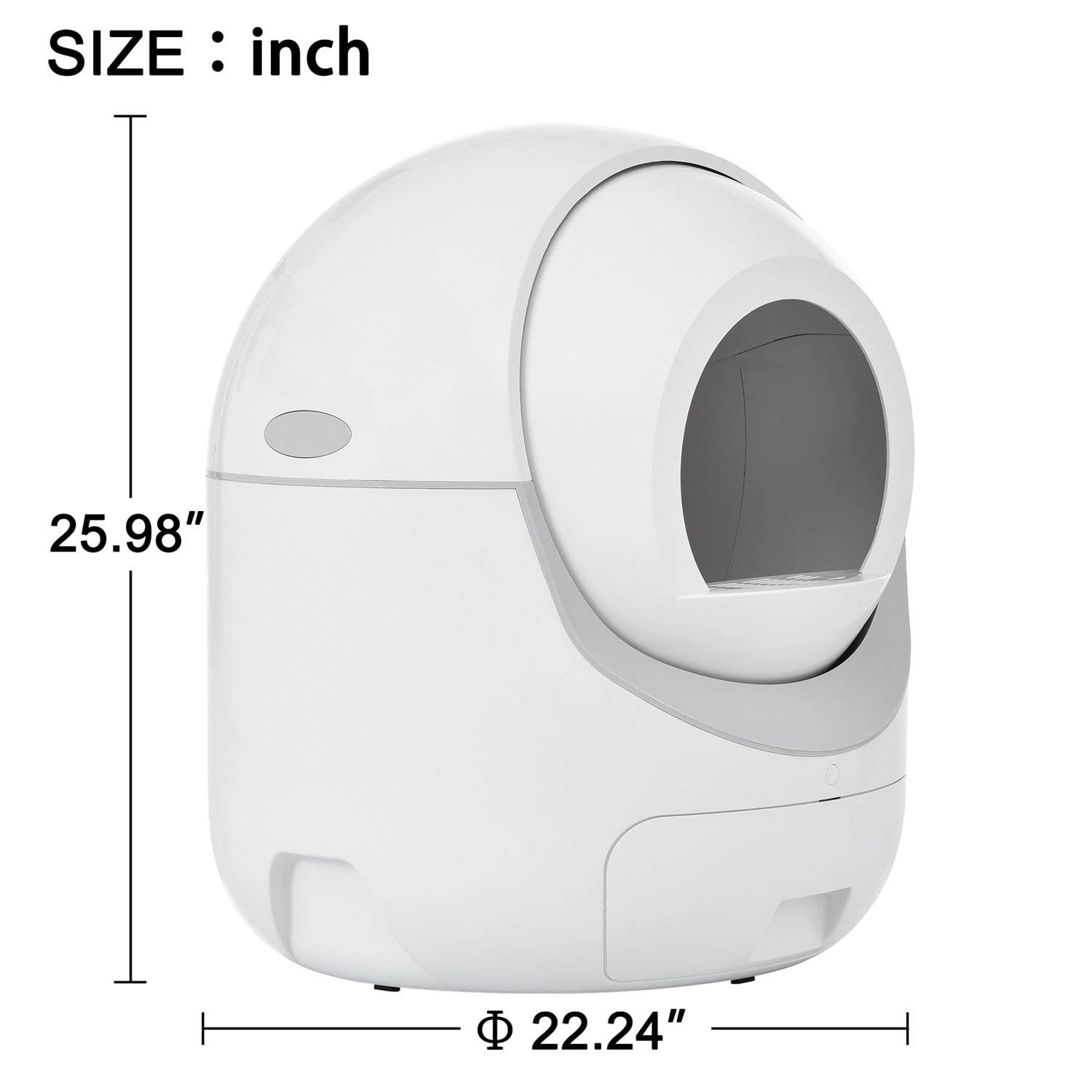 Pefilos Self -Cleaning Cat Litter Box for Indoor Cats, No Scooping Automatically Cat Litter Boxes for Multiple Cats, Secure,Odor Removal , App Control Cat Litter Box for Kittens, White Pefilos Self -Cleaning Cat Litter Box for Indoor Cats, No Scooping Automatically Cat Litter Boxes for Multiple Cats, Secure,Odor Removal , App Control Cat Litter Box for Kittens, White