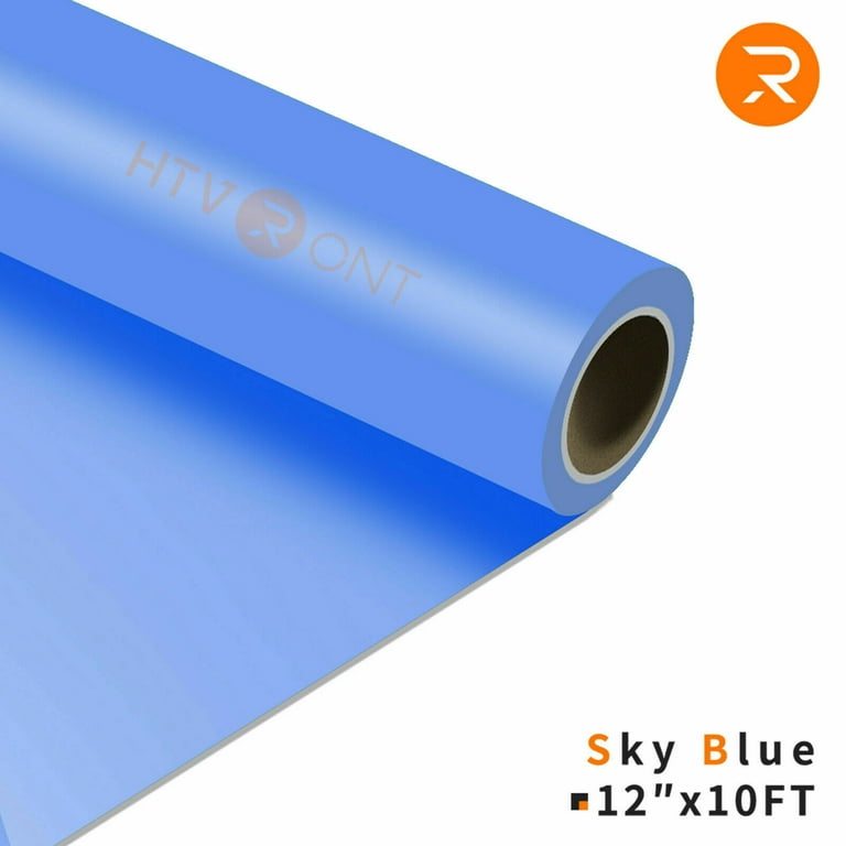 HTVRONT Fluorescent Orange Heat Transfer Vinyl Rolls-12 x 10FT