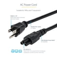 thumbnail image 3 of Cable de alimentación StarTech.com PXT101NB3S3 para portátil, 1 m, 10 A, 125 V, UL, 3 of 5