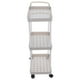 thumbnail image 2 of Carrito multiusos con ruedas, organizador de almacenamiento de plástico de 3 niveles, carrito de almacenamiento con ruedas para cocina, baño, dormitorio, guardería., 2 of 5