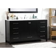thumbnail image 2 of 60 inch single bathroom vanity in black, 2 of 8