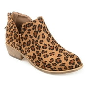 Journee Collection Livvy Women's Ankle Boots Color: Leopard Size: 8.5