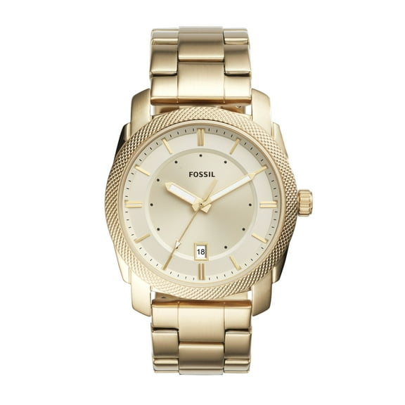 Fossil Men's Machine Three-Hand Date Gold-Tone Stainless Steel Watch(Style: FS5264)