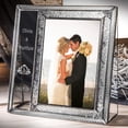 thumbnail image 3 of Wedding Picture Frame Personalized Engraved Glass Keepsake Newly Wed Couple J Devlin Pic 393-57V EP632, 3 of 5