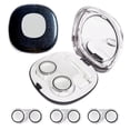 thumbnail image 1 of Kit de estuches para lentes de contacto Erewa con espejo y 3 estuches adicionales, color negro, 1 of 7