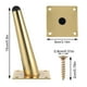 thumbnail image 4 of Patas de Sofá de Metal Eigraketly Carga Pesada 4 Uds Color Oro, 4 of 6