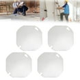 thumbnail image 3 of Mosiee 4 Pack For Heavy Duty Galvanized Steel Octagonal Electrical Box Cover, 3 of 7