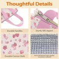 thumbnail image 4 of Pioneer Flower Floral Print Pattern Insulated Lunch Bag for Women & Adults,Large Portable Soft Cooler Lunch Bag,Thermal Food Storage Tote with Pearl Cotton,8.66L,8.75x5.75x9.5 Inch, 4 of 6