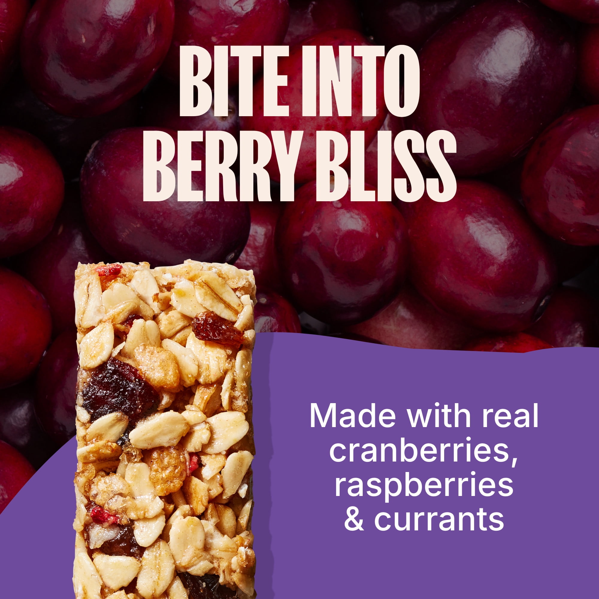 MadeGood Mixed Berry Granola Bars, 36 Healthy Snack Bars, 0.85 oz Each